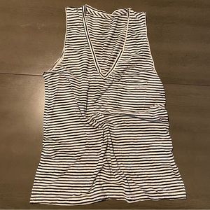 Madewell size small tank top black and white stripes